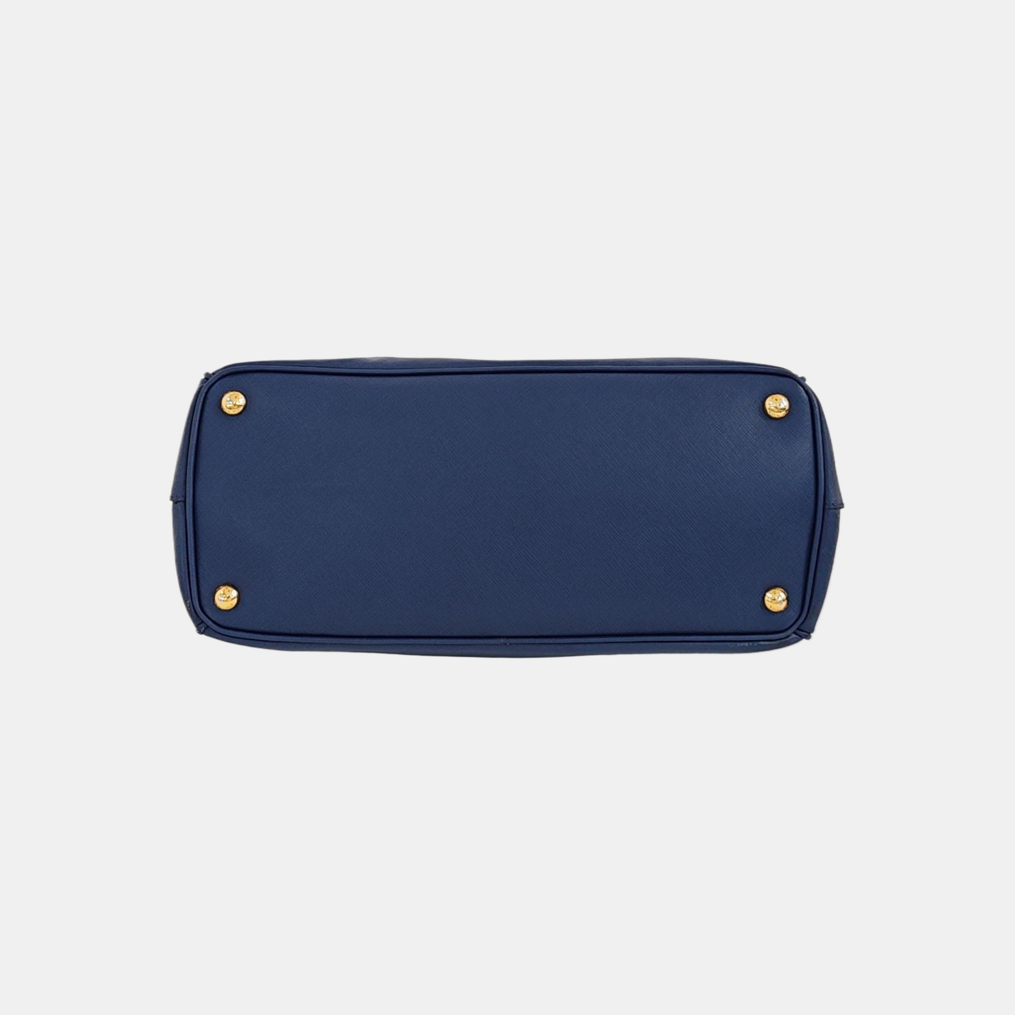 Galleria Large Saffiano Calfskin Blue
