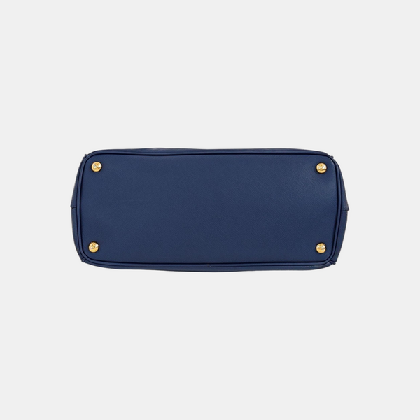 Galleria Large Saffiano Calfskin Blue