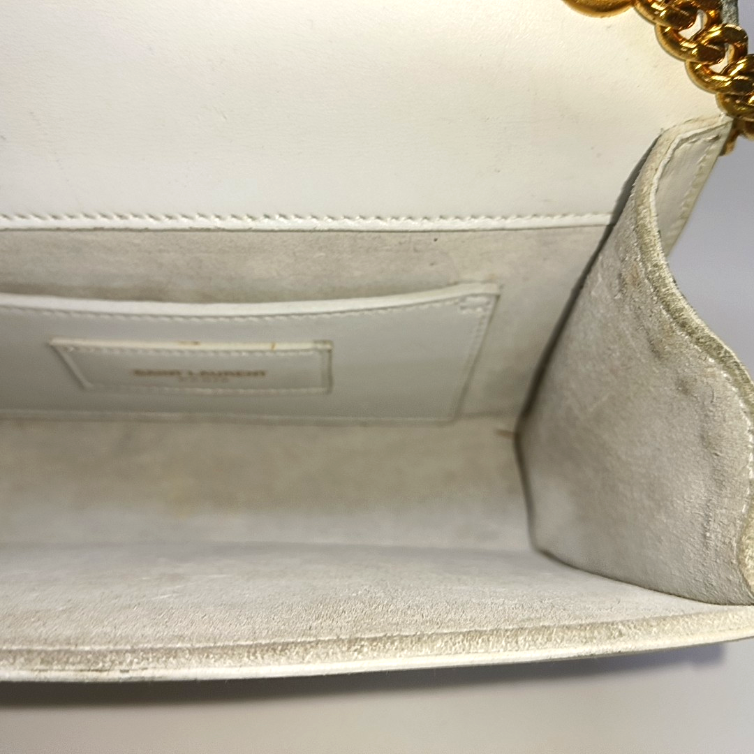 KATE Mini Calfskin White