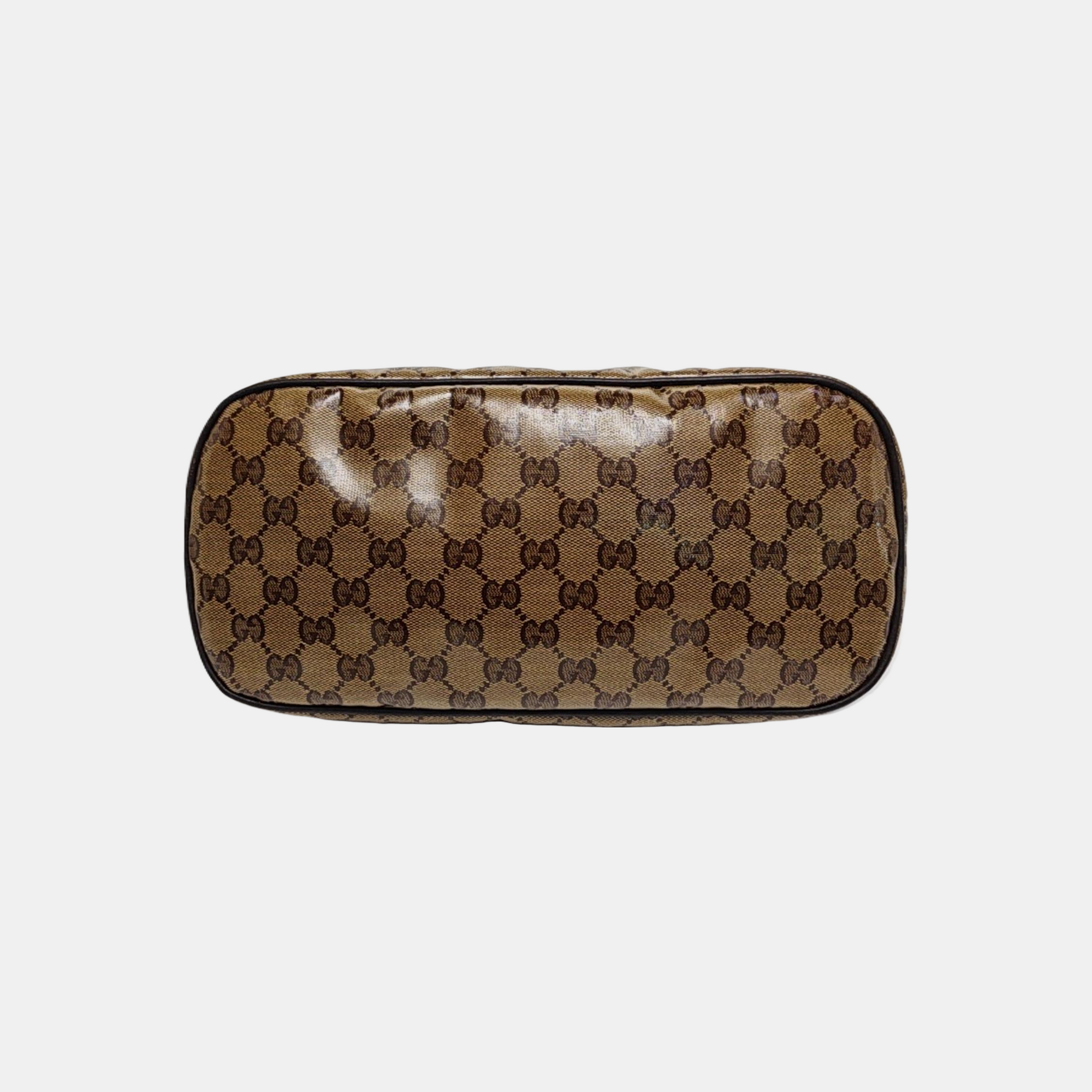 Monogram Coated Canvas Shoulder Bag Brown