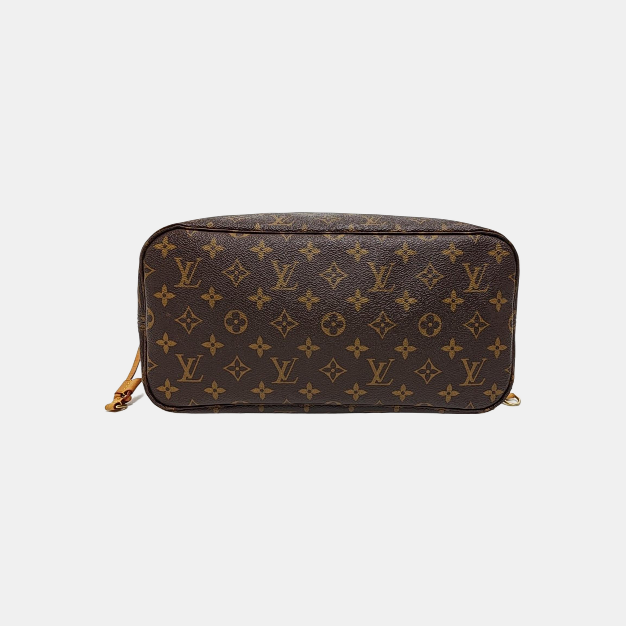 NEVERFULL MM Monogram Coated Canvas Brown
