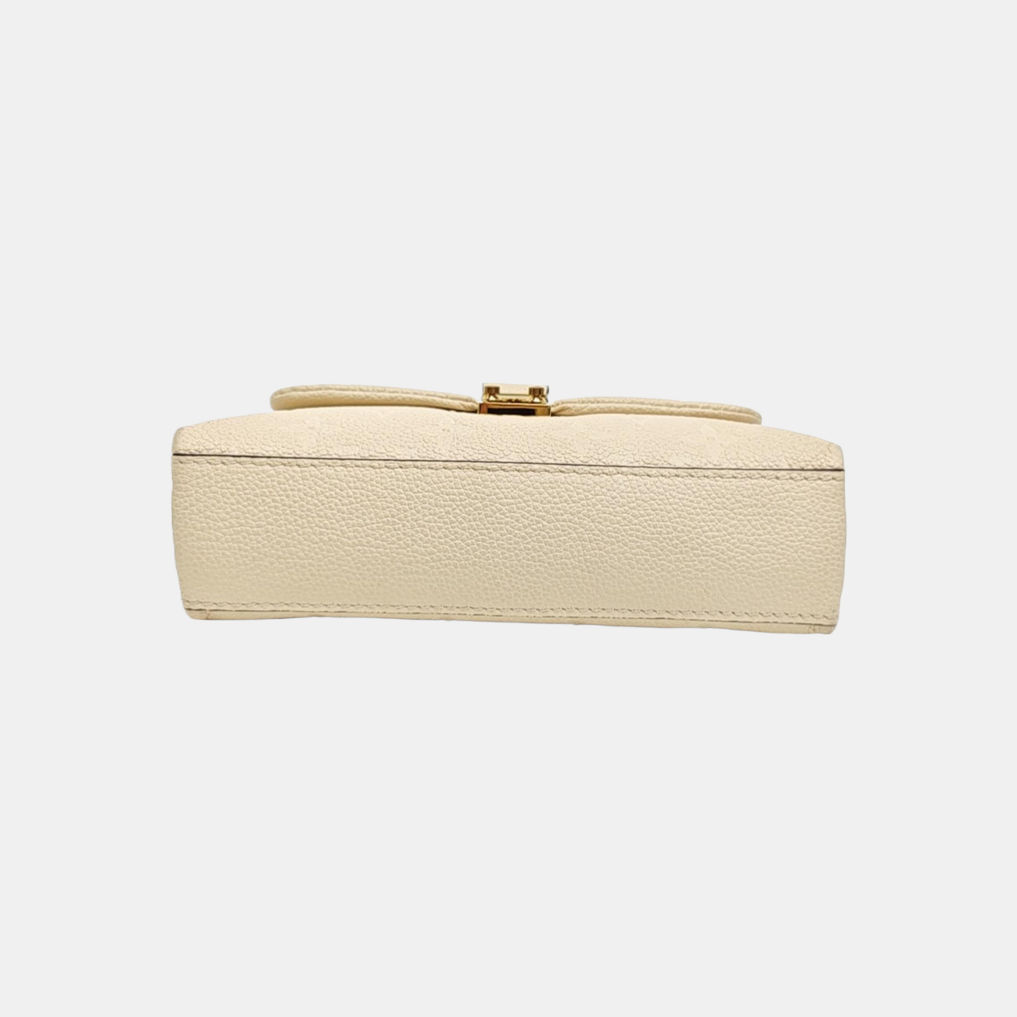 NANO MADELEINE Nano Monogram Calfskin Beige