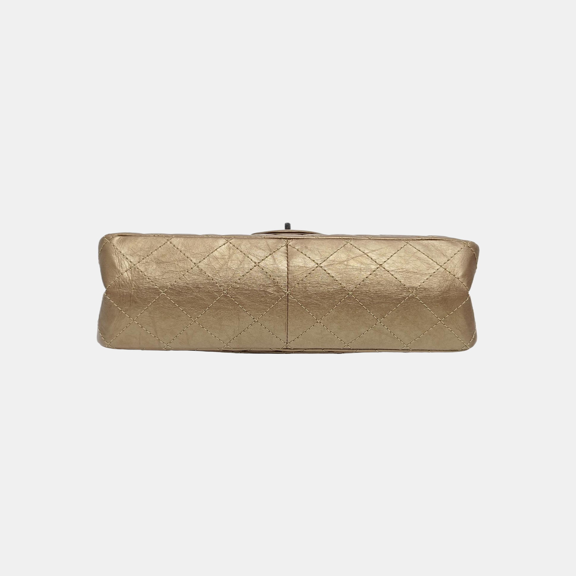 2.55 Maxi Quilted Calfskin Gold