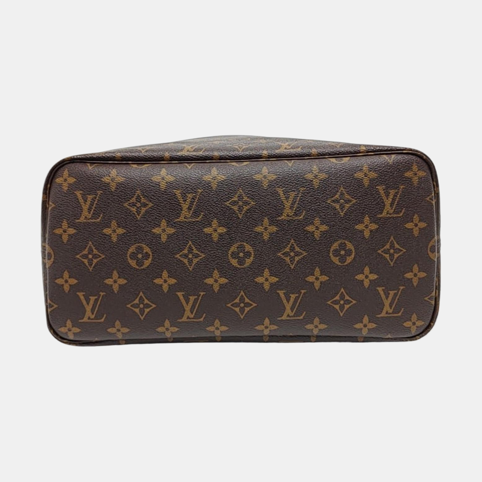 NEVERFULL MM Monogram Coated Canvas Brown