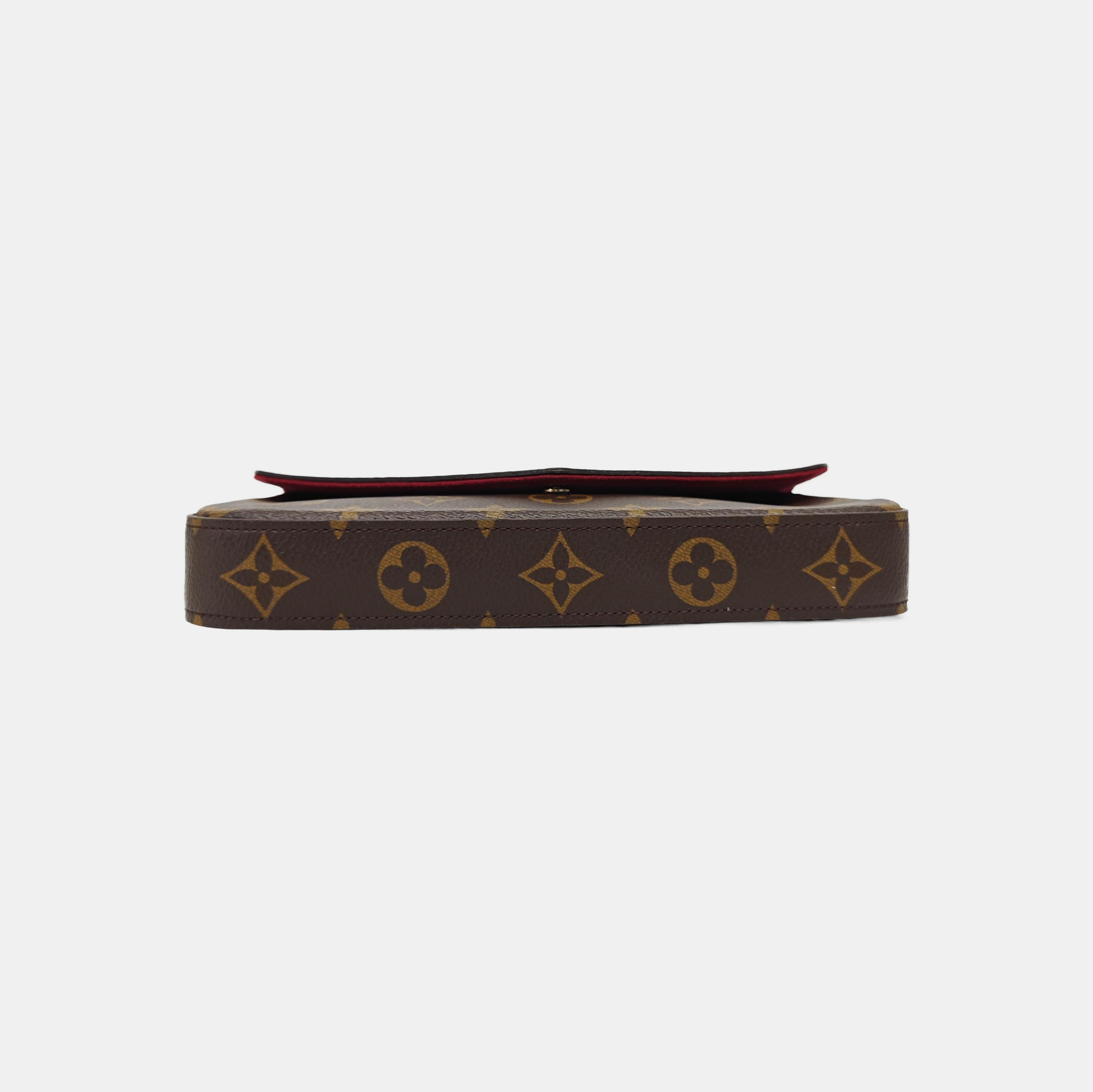 FÉLICIE Monogram Coated Canvas Brown