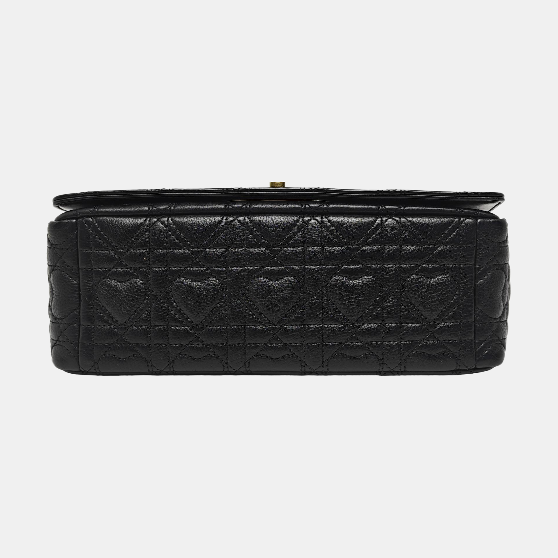 Dior Caro Medium Cannage Calfskin Black