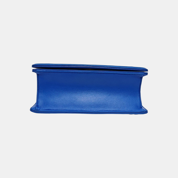Diorama Small Cannage Calfskin Blue