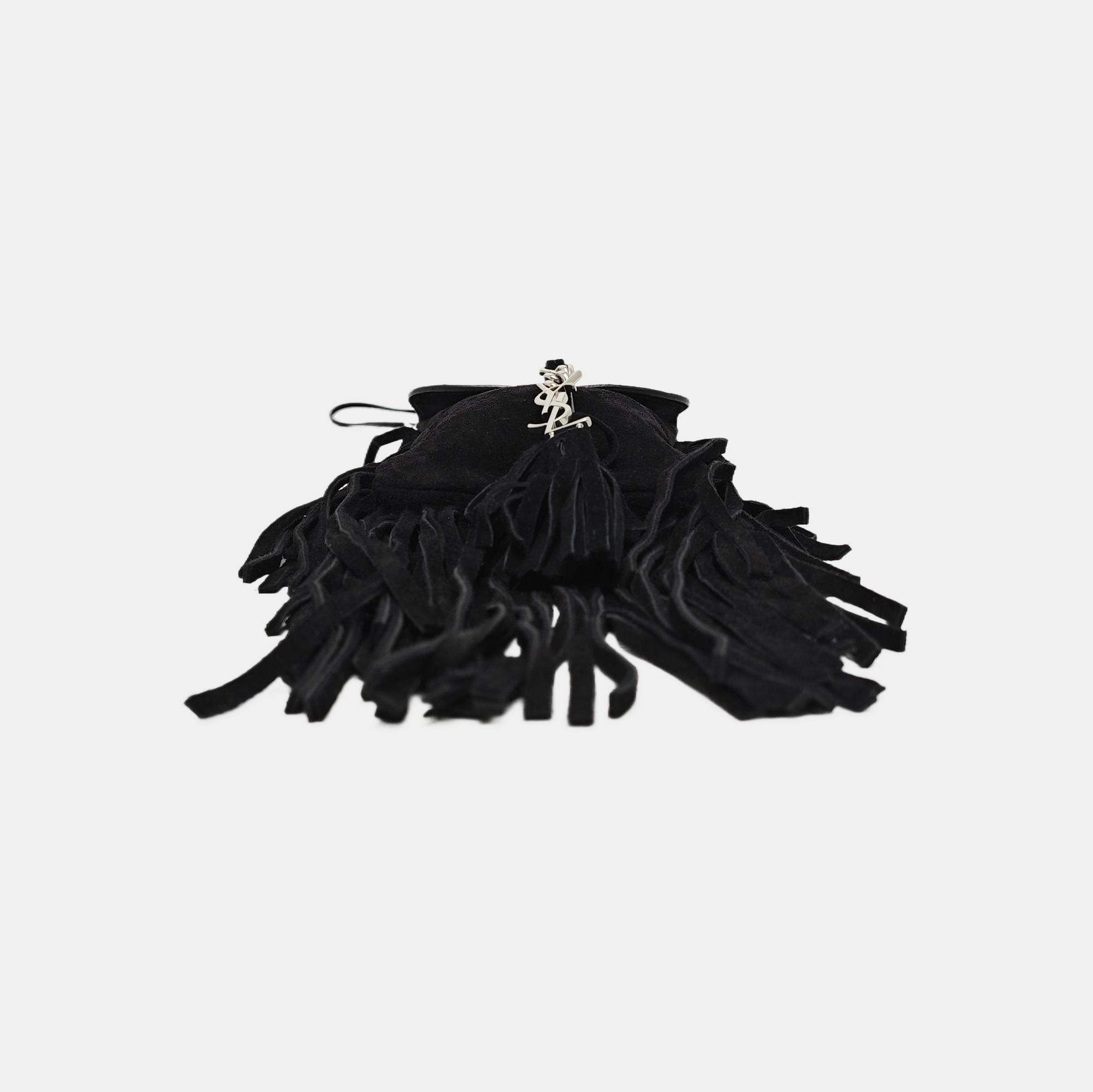 Suede Shoulder Bag Black