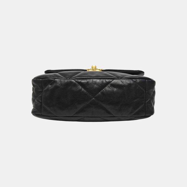CHANEL 19 Small Quilted Calfskin Black
