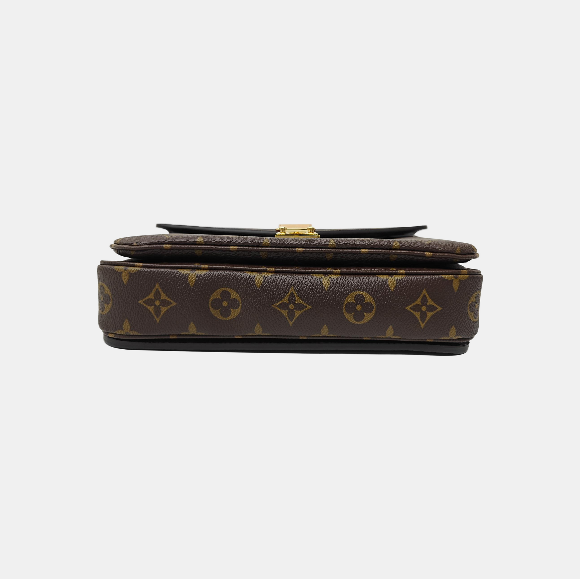 MÉTIS MM Monogram Coated Canvas Brown