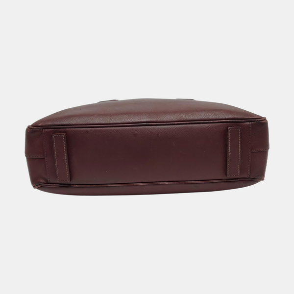 Saffiano Calfskin Top Handle Bag Red