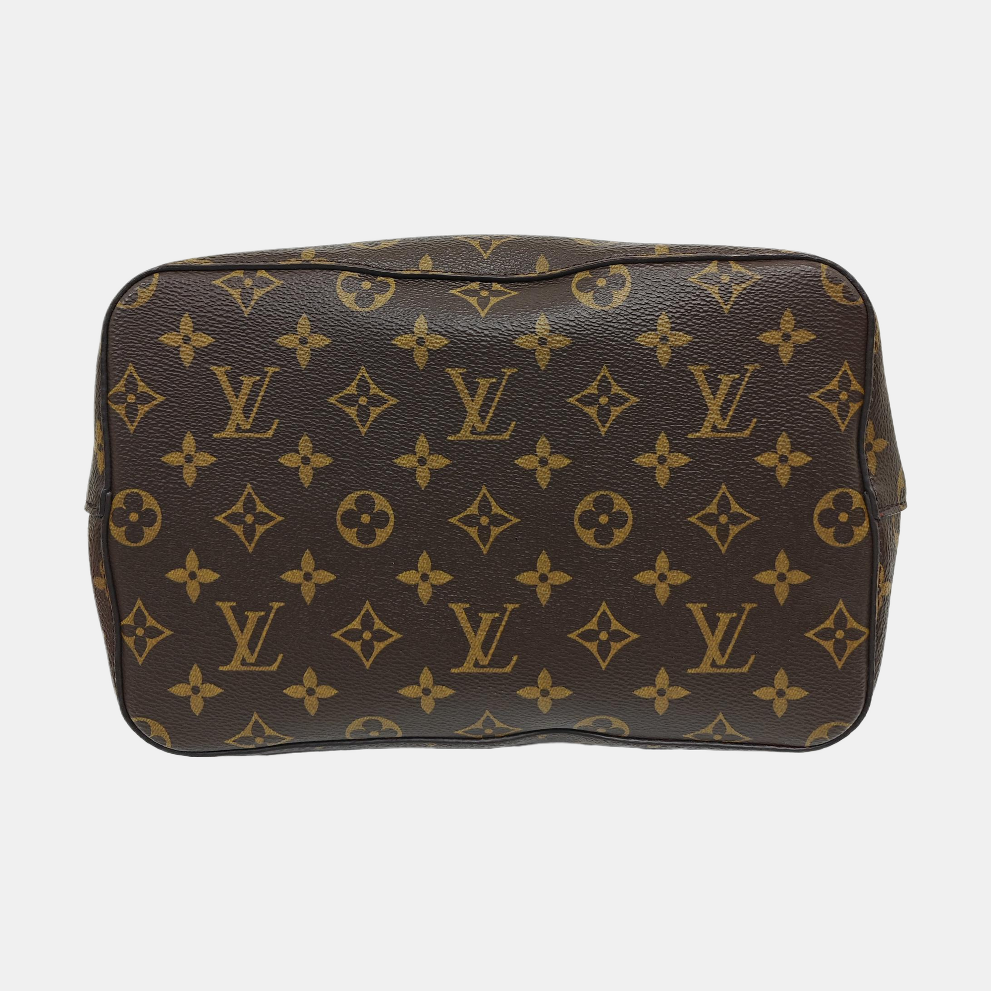 Authenticated pre-owned  NÉONOÉ MM Monogram Coated Canvas Brown - Bucket Bag at Looply
