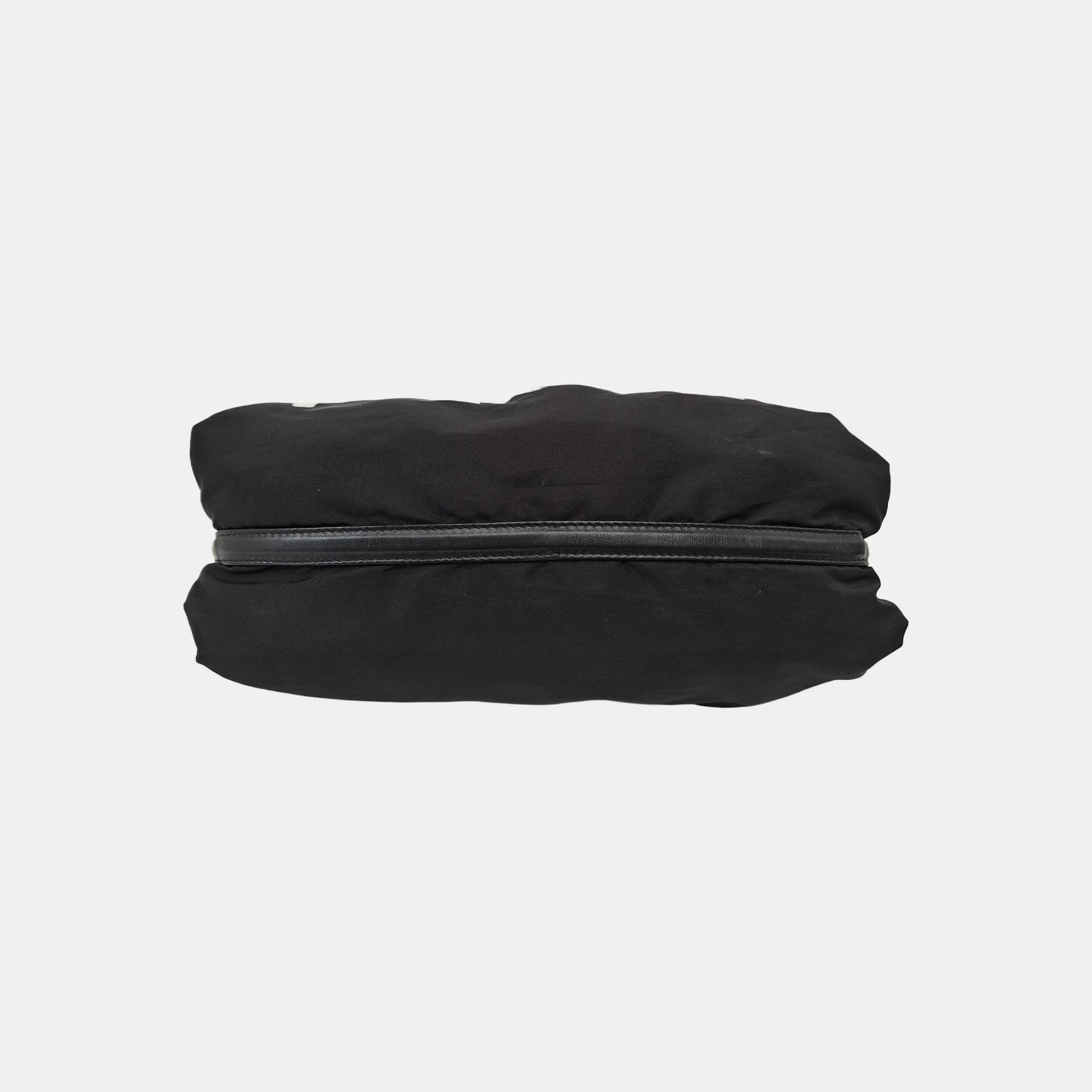 Nylon Shoulder Bag Black