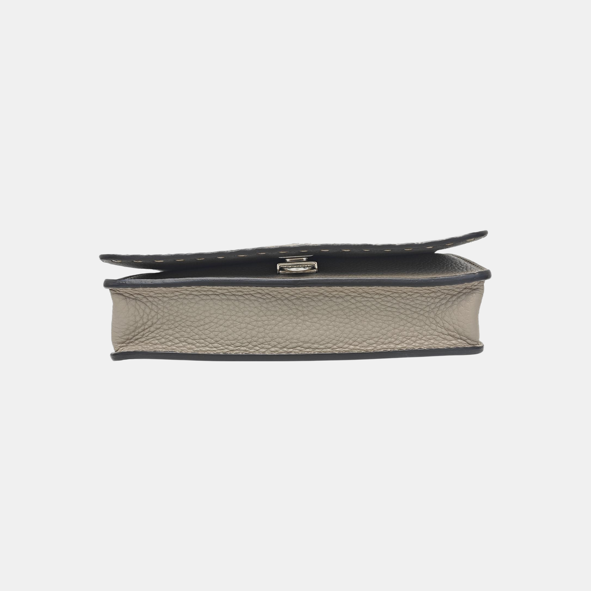 Calfskin Shoulder Bag Gray