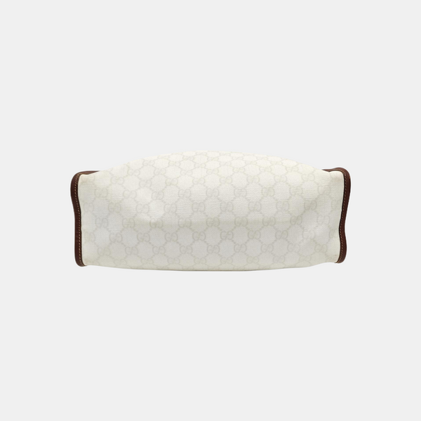 Monogram Coated Canvas Tote Bag White