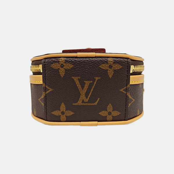 BOITE CHAPEAU Mini Monogram Coated Canvas Brown