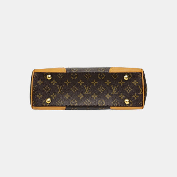 BEVERLY MM Monogram Coated Canvas Brown
