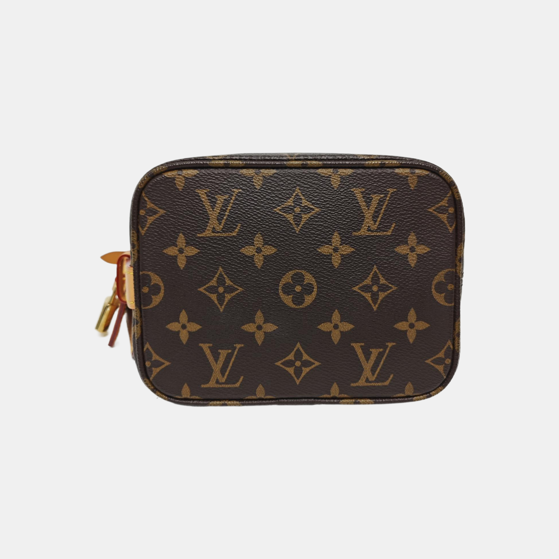 ALL IN BB Monogram Coated Canvas Brown