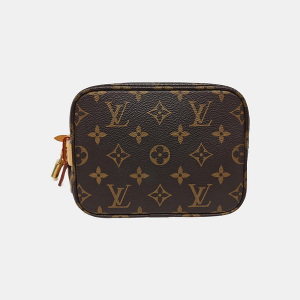 ALL IN BB Monogram Coated Canvas Brown