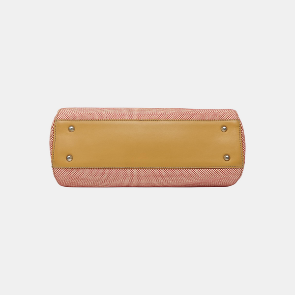 Canvas Top Handle Bag Red