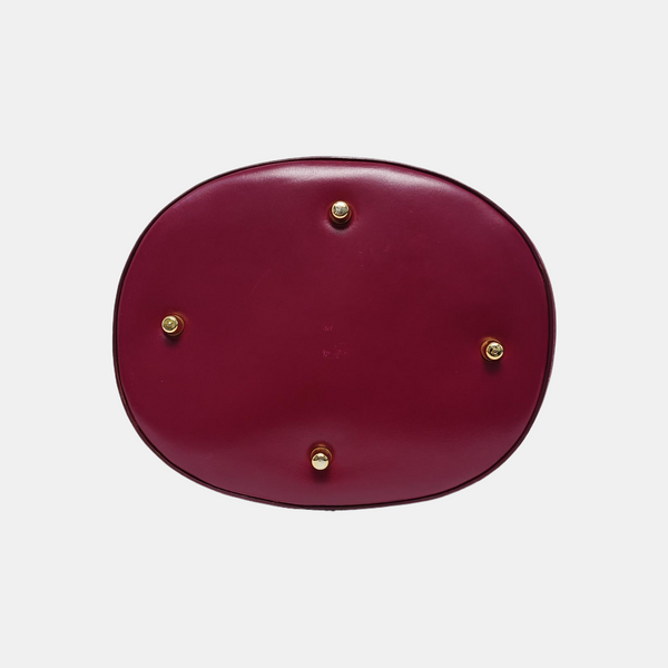 Calfskin Bucket Bag Red