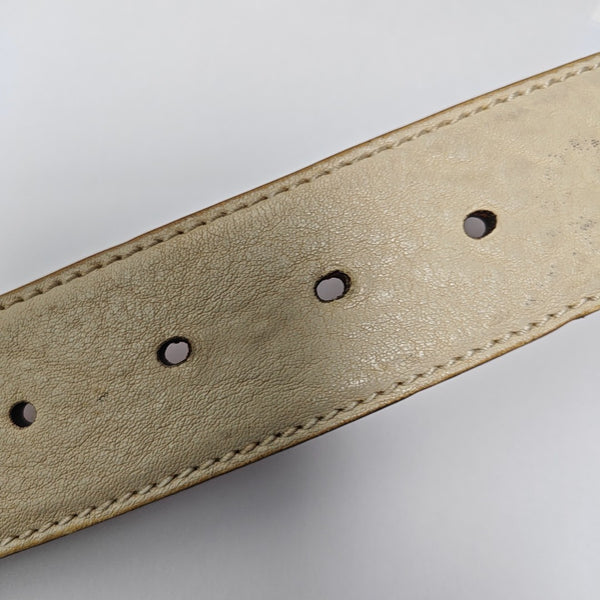 Leather Belt White