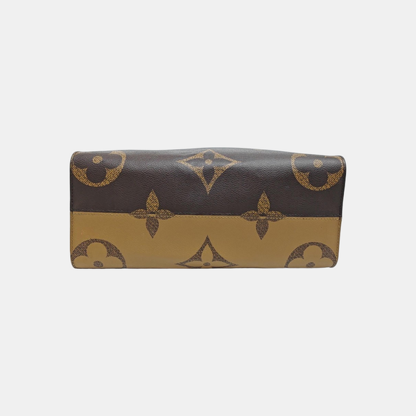 ONTHEGO MM Monogram Coated Canvas Brown