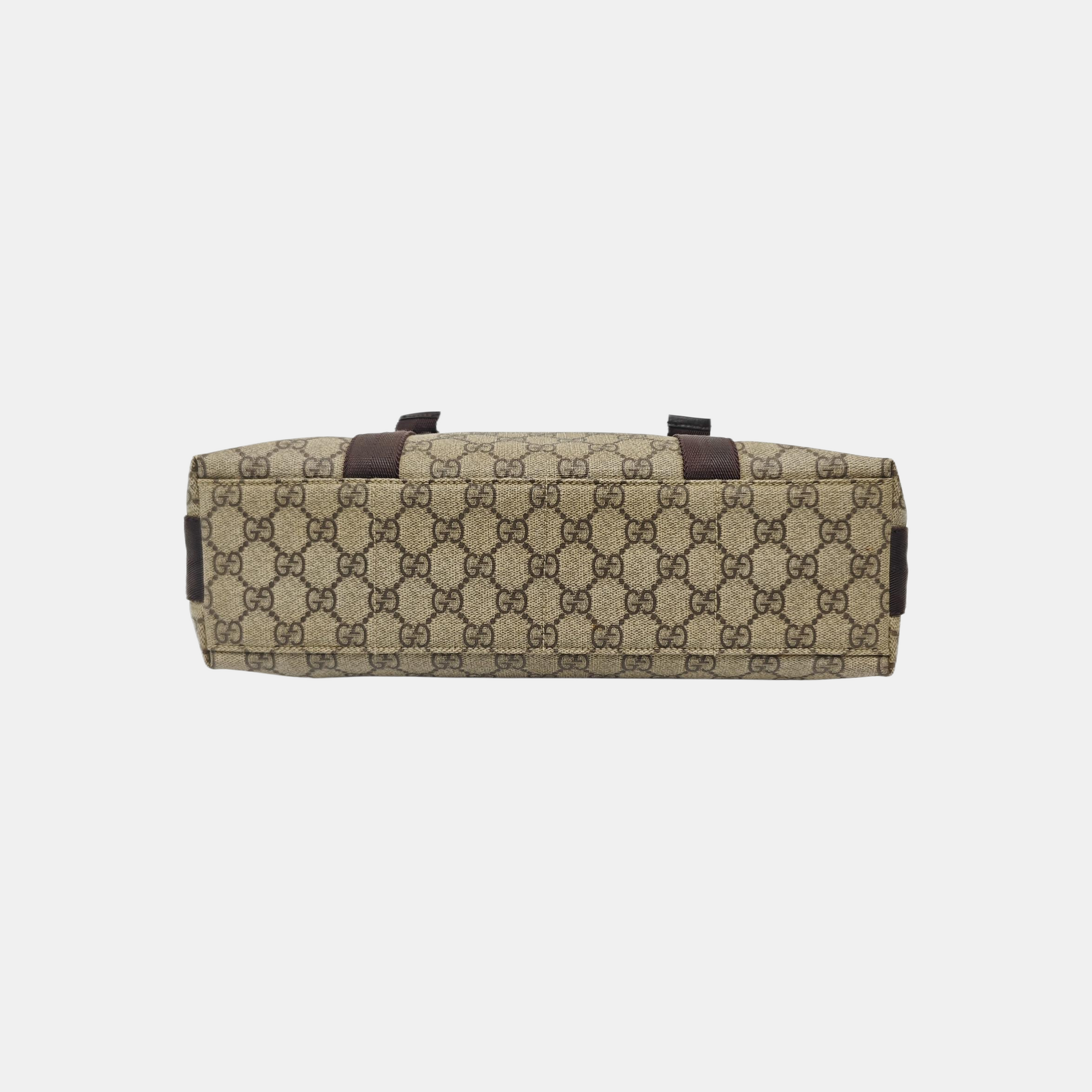 Monogram Coated Canvas Shoulder Bag Black