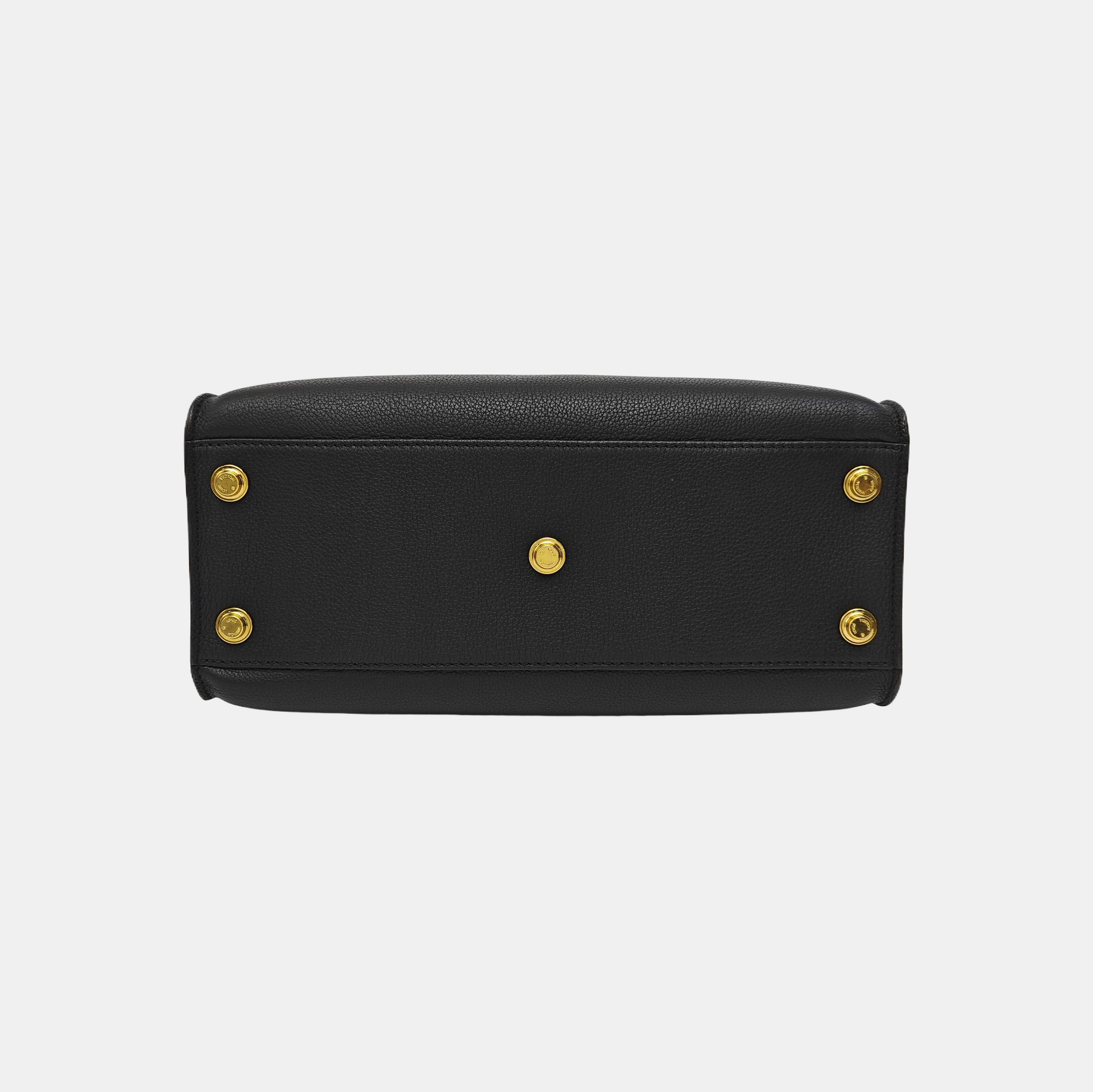 ON MY SIDE MM Monogram Calfskin Black