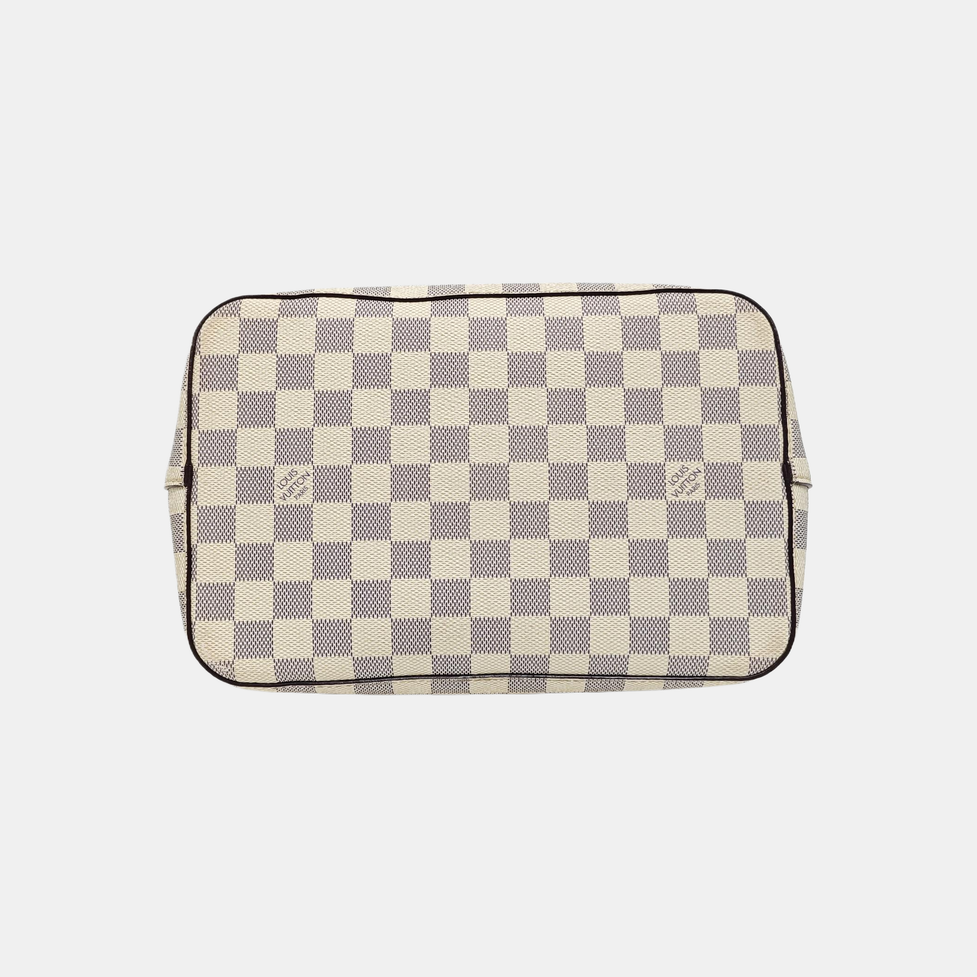 NÉONOÉ MM Damier Azur Coated Canvas White