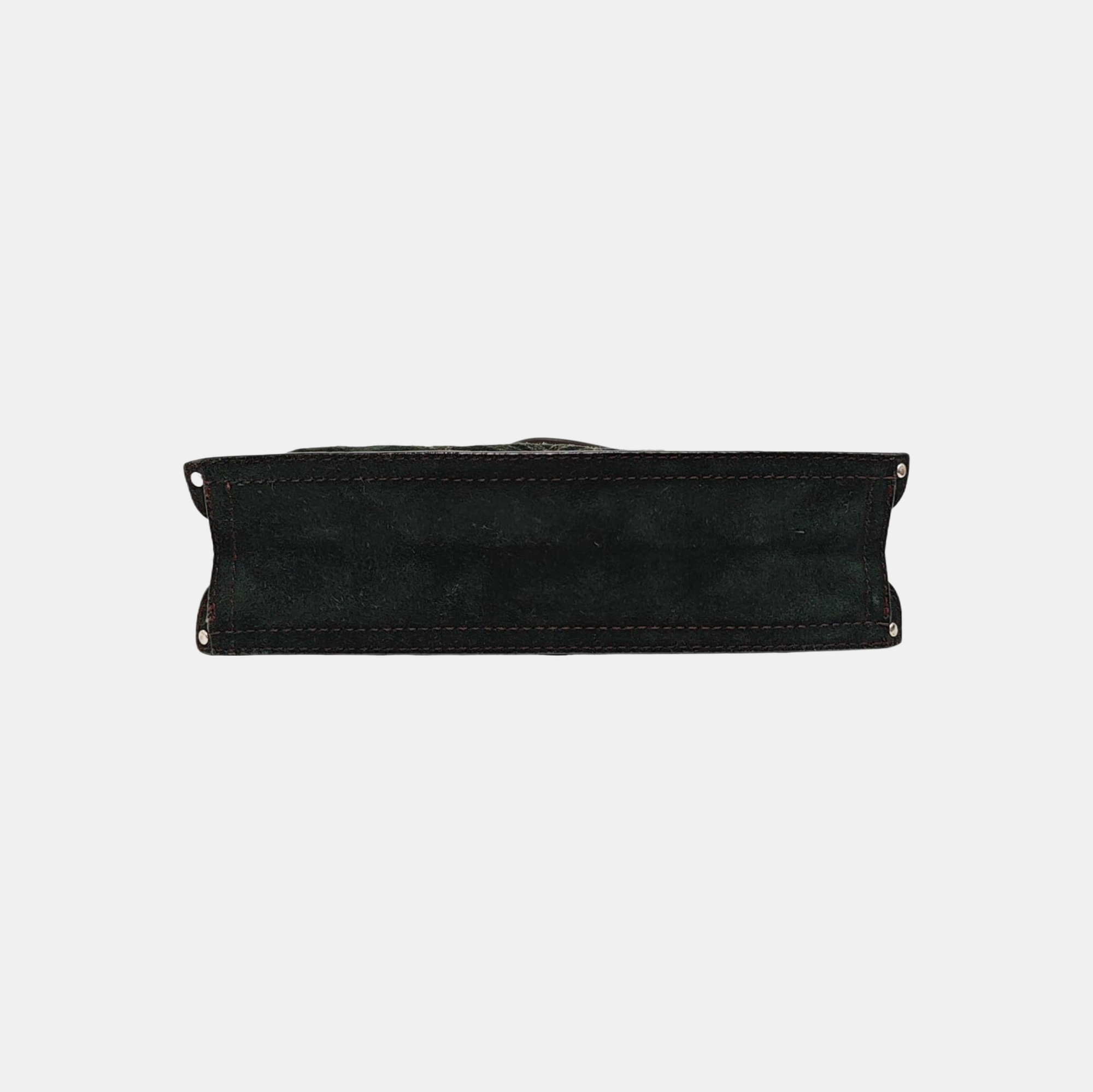 Suede Shoulder Bag Green