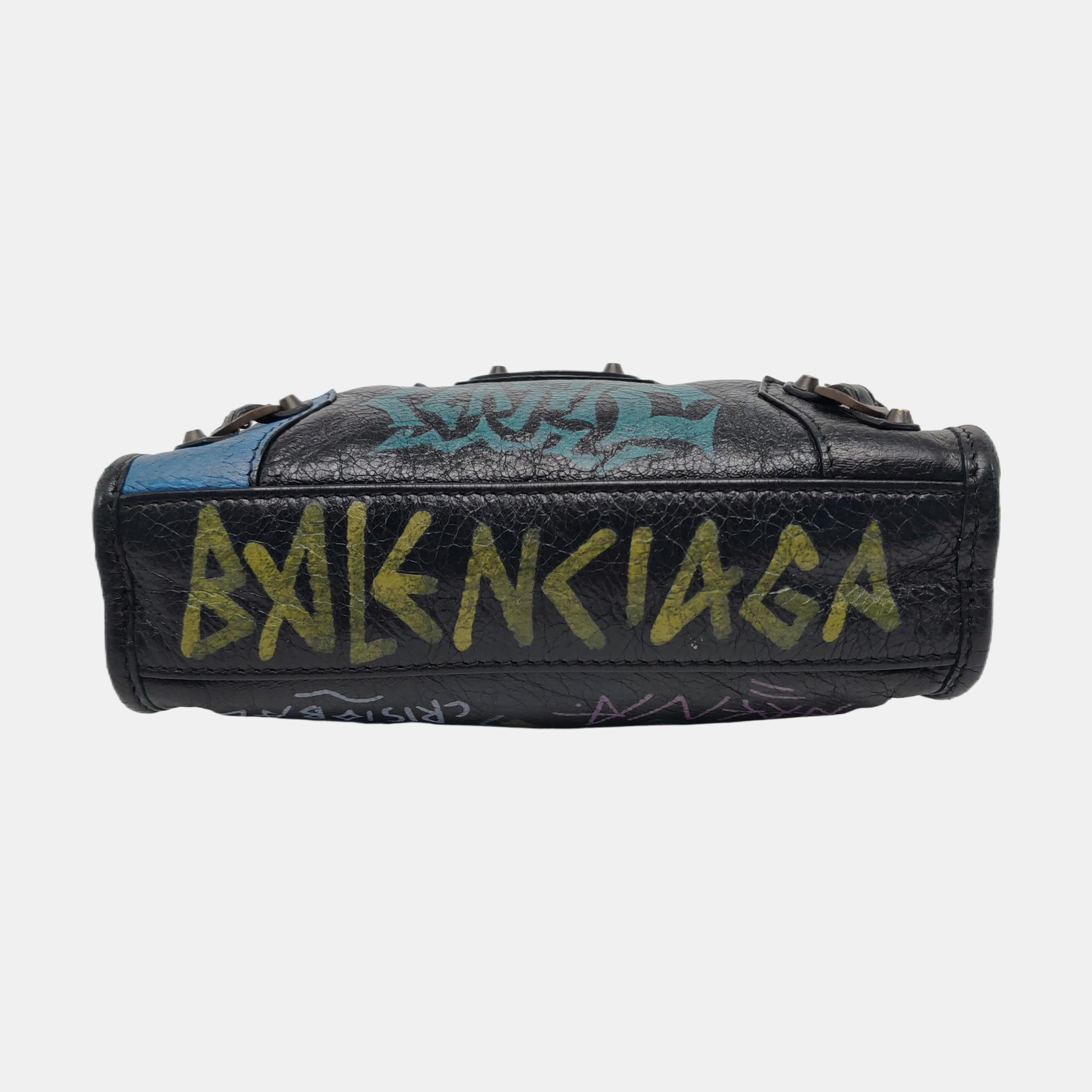 Classic Metallic Edge City Lambskin Black