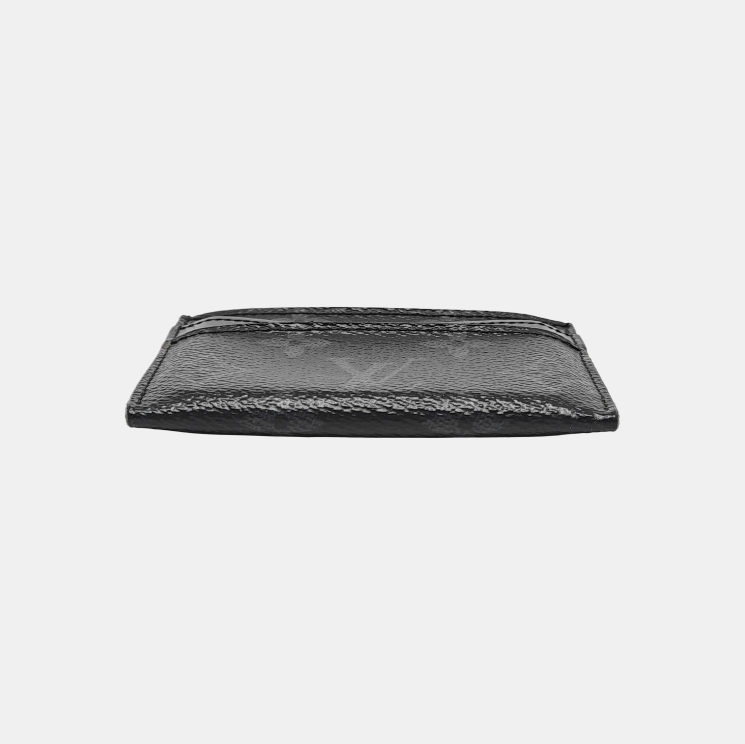 Monogram Coated Canvas Clutch Black
