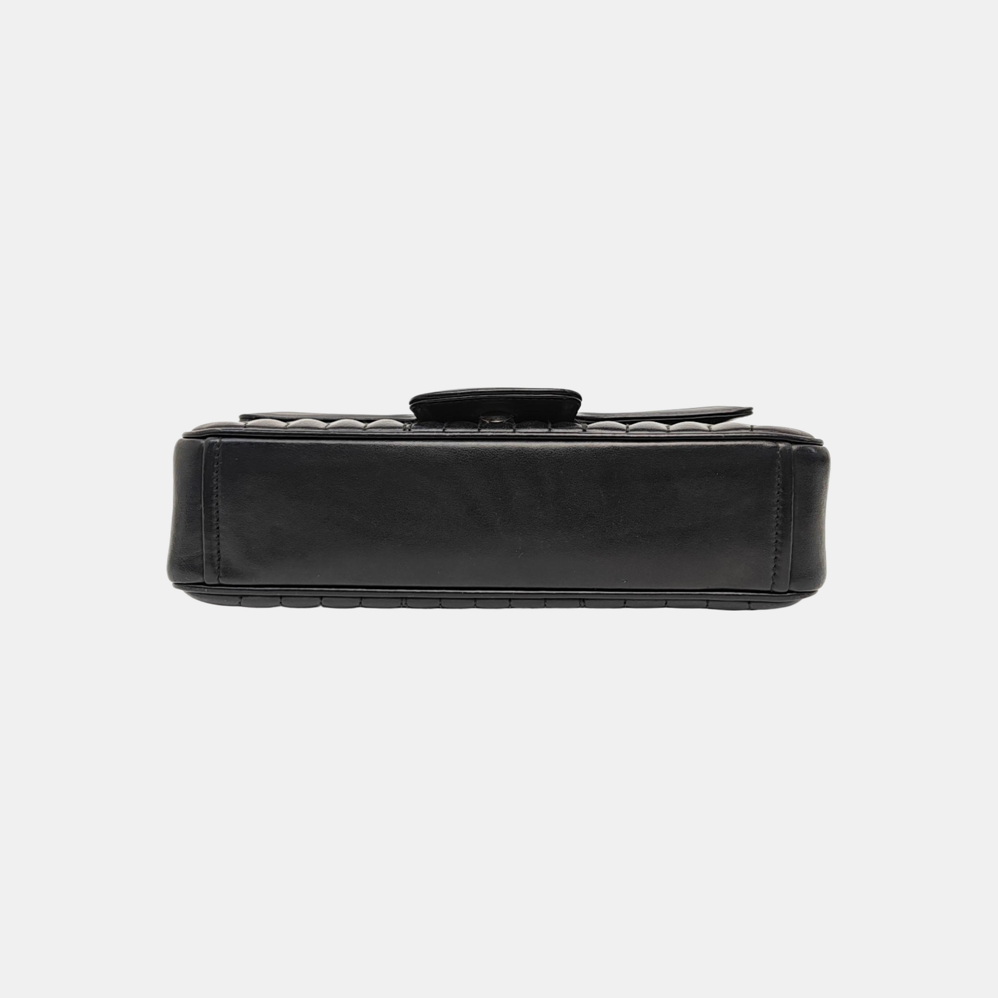 Diagramme Medium Quilted Calfskin Black