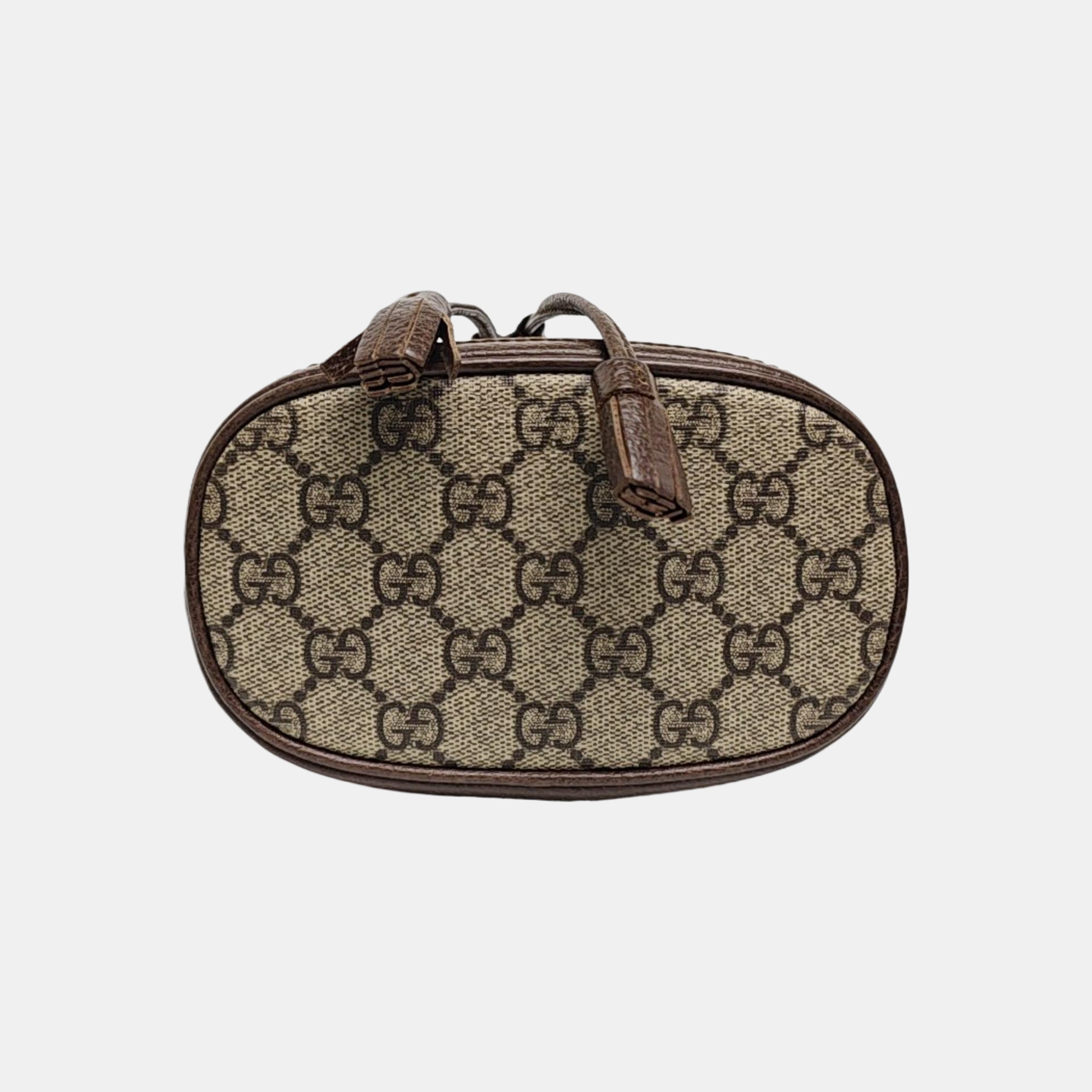 Ophidia Mini Monogram Coated Canvas Beige