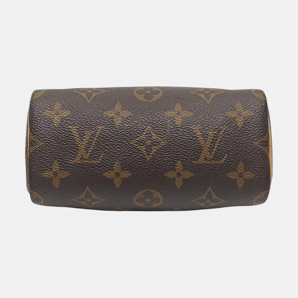 SPEEDY Nano Monogram Coated Canvas Brown