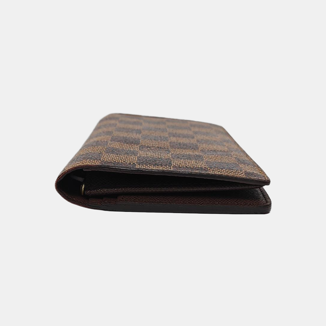 JAMES Damier Ebene Coated Canvas Brown Wallet