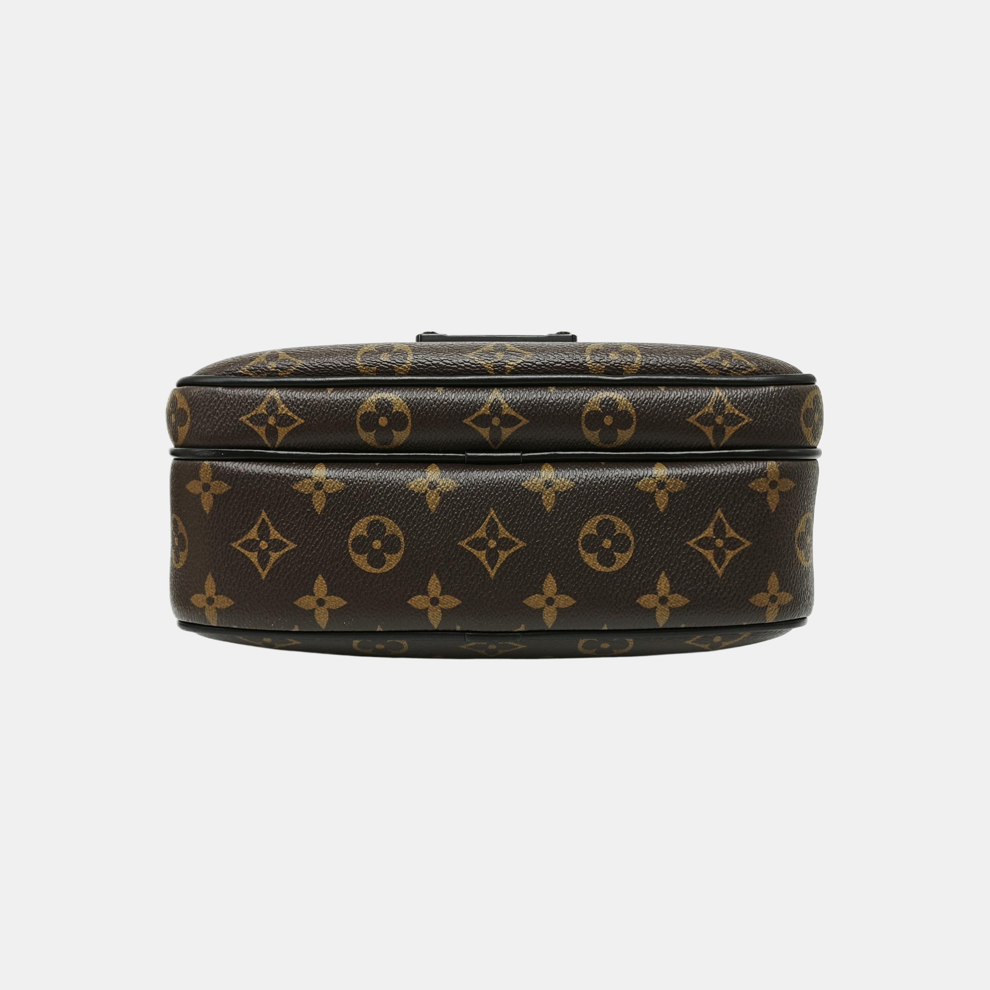 S LOCK Monogram Coated Canvas Brown