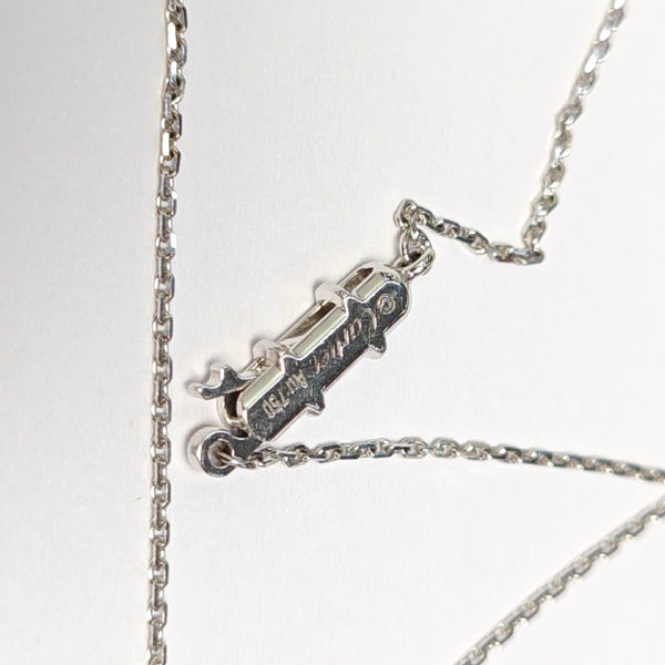 TRINITY 18k White Gold Silver Necklace