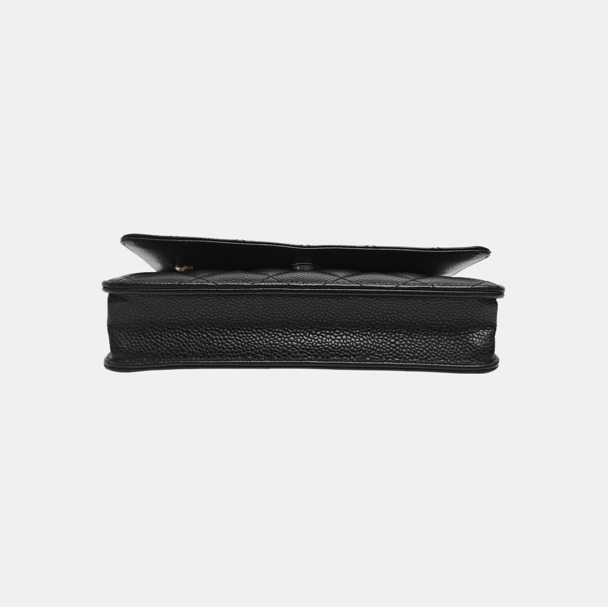 WOC Quilted Grained Calfskin Black
