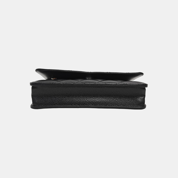 WOC Quilted Grained Calfskin Black