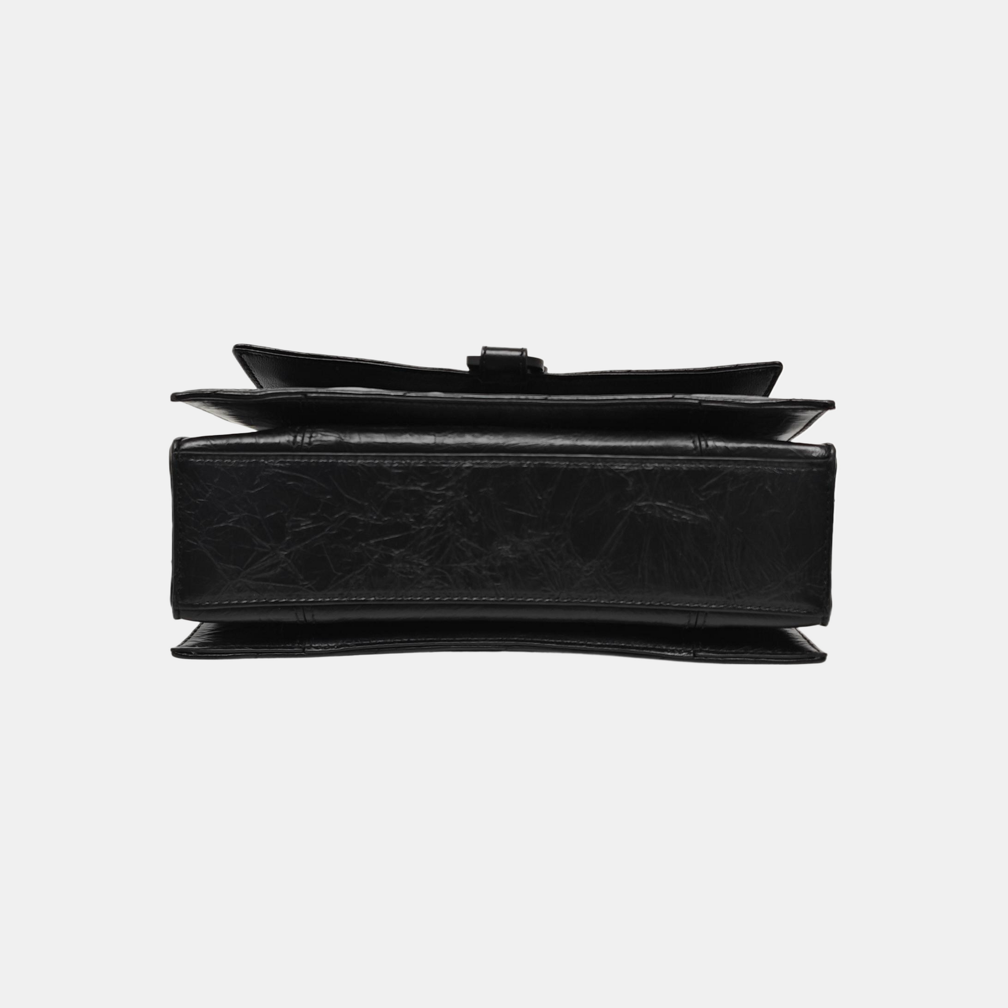 Crush Small Quilted Calfskin Black