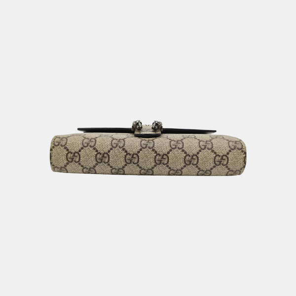 Dionysus Mini Monogram Coated Canvas Black