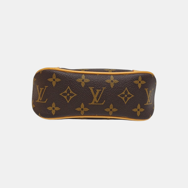 BOULOGNE Nano Monogram Coated Canvas Brown