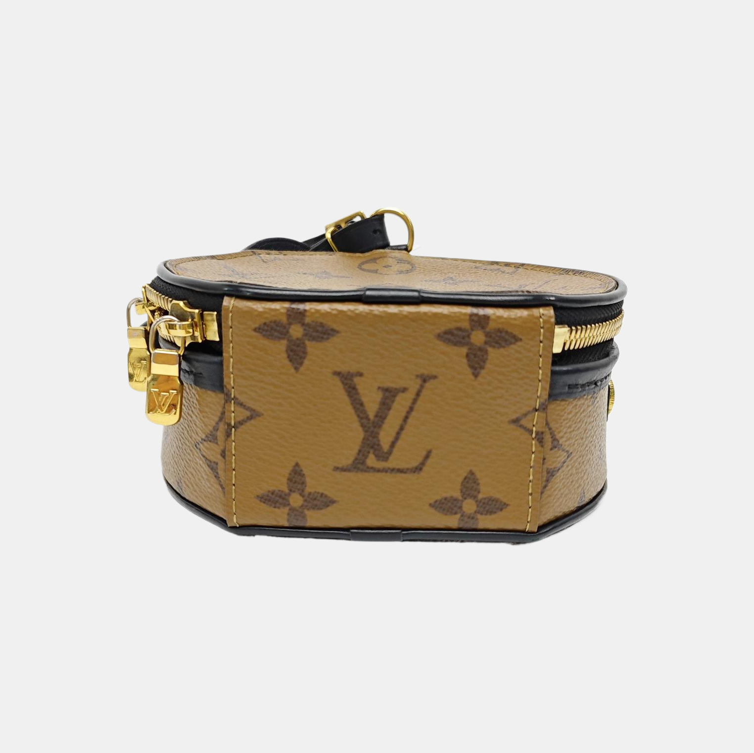 BOITE CHAPEAU Mini Monogram Coated Canvas Brown