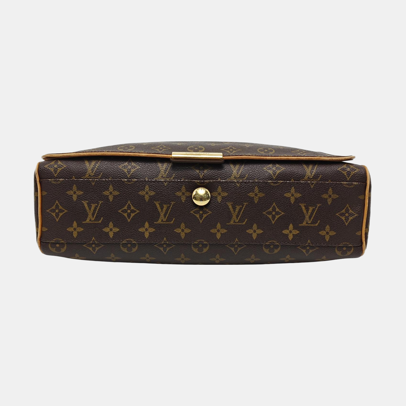 VALMY Monogram Coated Canvas Brown