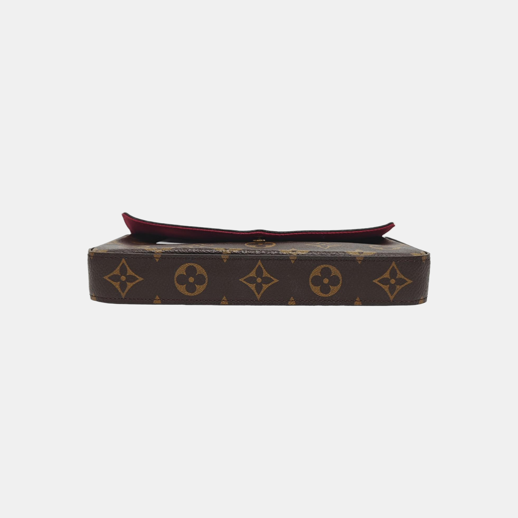 FÉLICIE Monogram Coated Canvas Brown