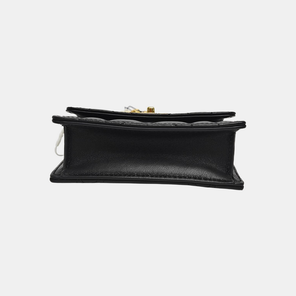 Miss Caro Quilted Lambskin Black
