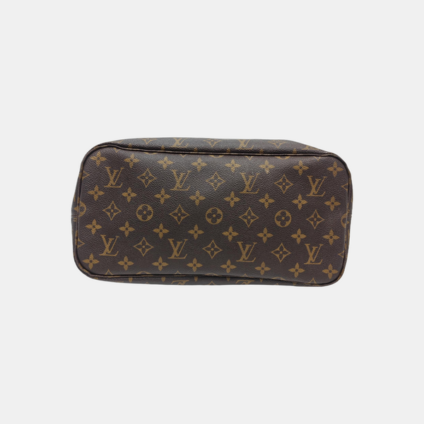 NEVERFULL MM Monogram Coated Canvas Brown