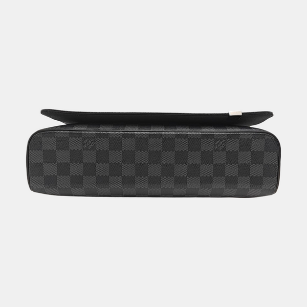 DISTRICT MM Damier Graphite Coated Canvas Gray